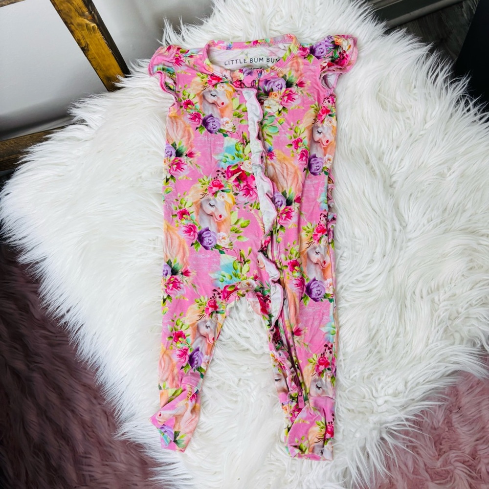 Little Bum Bums Floral Baby Romper